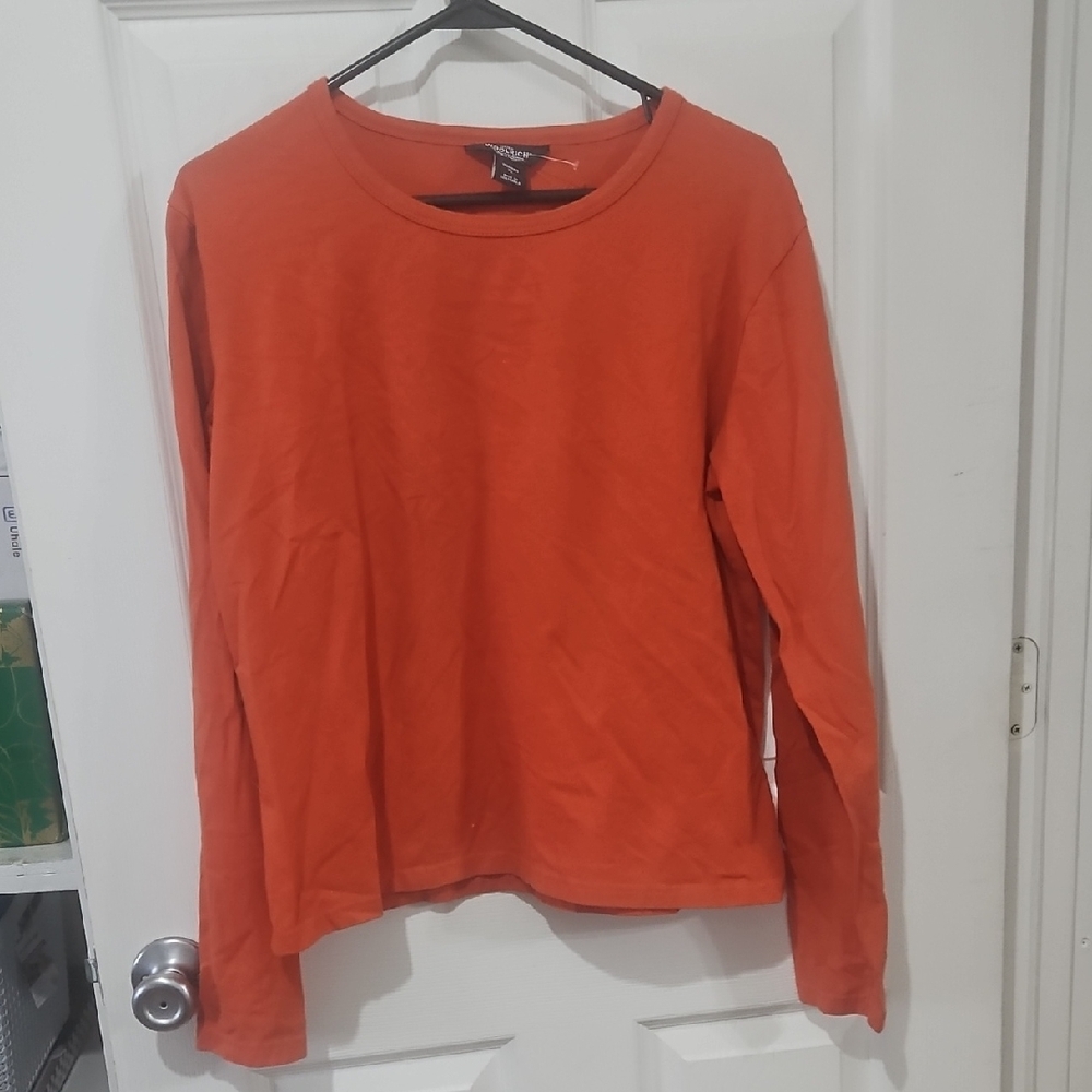 Bundle Sale | 4 For $20 | Woolrich Women's Orange Long Sleeve Top Size Xlarge